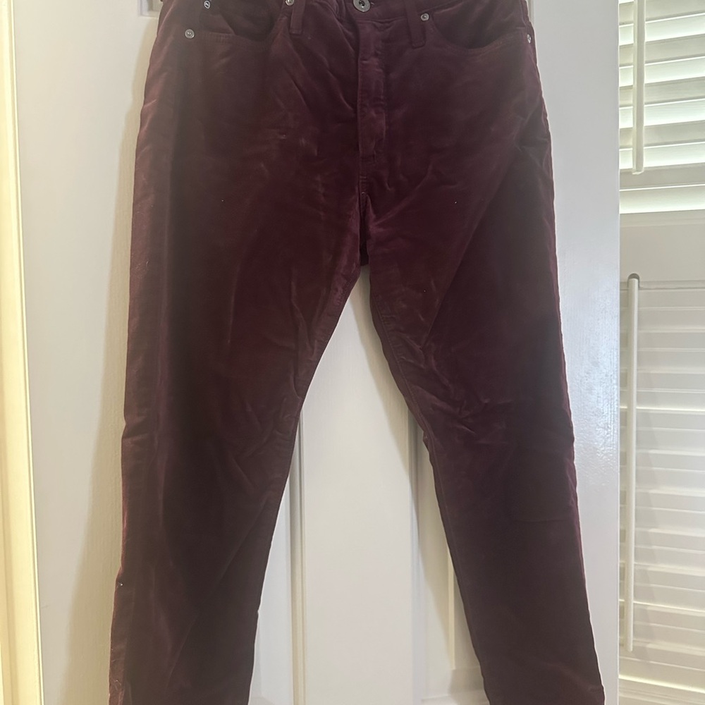 Women’s Burgundy Corduroy Pants